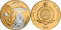 Niue 100$ 2025 1 oz Gold Coin Alien Abduction PP 4500,00 EUR  Excl. 10,00 EUR Verzending
