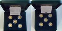 Australien 2001-2005 5 x 1/25 oz Gold Nugget Set Proof