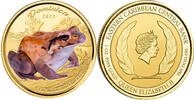 Dominica 10$ 1 oz Gold Coin EC8 - Eastern Caribbean 8 - Mountain Chicken -
