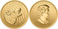 Kanada 200$ 1 oz Gold Coin Call of the Wild - Howling Wolf -