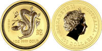 Australien 100$ 1 oz Gold Coin Lunar Series I. - Year of the Snake -