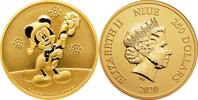 Niue 250$ 1 oz Gold Coin Disney - Mickey Mouse Christmas -