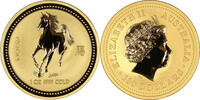 Australien 100$ 2002 1 oz Gold Coin Lunar Series I. - Year of the Horse ST 3990,00 EUR  Excl. 10,00 EUR Verzending