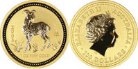 Australien 100$ 1 oz Gold Coin Lunar Series I. - Year of the Goat -