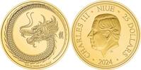 Niue 25$ 1/4 oz Gold Coin Lunar - Year of the Dragon -
