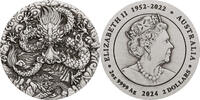 Australien 2$ 2 oz Silver Coin Lunar Series III - Year of the Dragon -