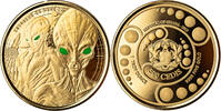 Ghana 500 Cedis 1 oz Gold Coin Alien -