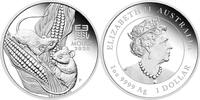 Australien 1$ 1 oz Silver Coin Lunar Series III - Year of the Mouse -