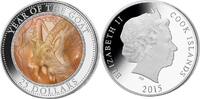 Cook Inseln 25$ 5 oz Silver Coin Lunar Goat - Mother of Pearl -