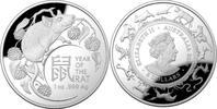 Australien 5$ 1 oz Silver Coin Lunar Series - Year of the Rat - domed -