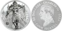 Cook Inseln 25$ 5 oz Silver Coin Iron Knight -