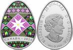 Kanada 20$ 2024 1 oz Silver Coin Pysanka Egg Shape PP 300,00 EUR  Excl. 15,00 EUR Verzending