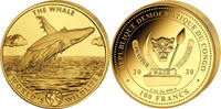 Kongo 100 Francs 2020 1 oz Gold Coin World&acute;s Wildlife - Whale ST 5300,00 EUR  Excl. 40,00 EUR Verzending