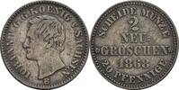 Sachsen, Johann 1854-1873 2 Neugroschen -