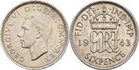 Großbritannien 6 Pence George VI. -