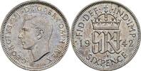 Großbritannien 6 Pence George VI. -