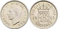 Großbritannien 6 Pence George VI. -