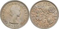 Großbritannien 6 Pence Queen Elizabeth II. -