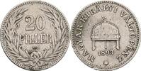 Kaisertum Österreich 20 Filler Franz Joseph I. 1848-1916 -