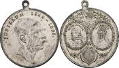 Kaisertum Österreich Zinnmedaille auf das 50-jährige Regierungsjubiläum 1848-1898 -