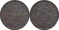 Preussen 3 Pfennige Wilhelm I. 1861-1888 -