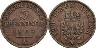 Preussen 3 Pfennige Wilhelm I. 1861-1888 -