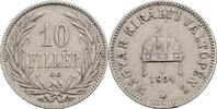 Kaisertum Österreich 10 Filler Franz Joseph I. 1848-1916 -