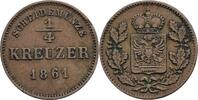 Schwarzburg Rudolstadt 1/4 Kreuzer -