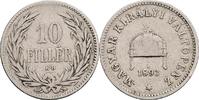 Kaisertum Österreich 10 Filler Franz Joseph I. 1848-1916 -