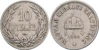 Kaisertum Österreich 10 Filler Franz Joseph I. 1848-1916 -