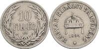 Kaisertum Österreich 10 Filler Franz Joseph I. 1848-1916 -