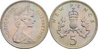 Großbritannien 5 New Pence Elizabeth II. -