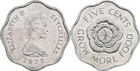 Seychellen 5 Cents Queen Elizabeth II. -