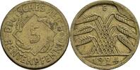 Deutsches Reich 5 Rentenpfennig Randfehlprägung -