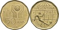 Argentinien 50 Pesos Fussball WM 1978 -