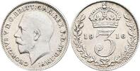 Großbritannien 3 Pence George V. -