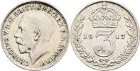 Großbritannien 3 Pence George V. -