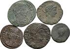 ROM Lot 5 Stück spätrömische Bronzemünzen -