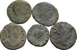 ROM Lot 5 Stück spätrömische Bronzemünzen -