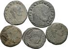 ROM Lot 5 Stück spätrömische Bronzemünzen -