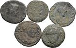 ROM Lot 5 Stück spätrömische Bronzemünzen -