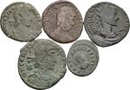 ROM Lot 5 Stück spätrömische Bronzemünzen -