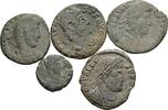 ROM Lot 5 Stück spätrömische Bronzemünzen -