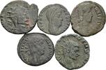 ROM Lot 5 Stück spätrömische Bronzemünzen -