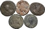 ROM Lot 5 Stück spätrömische Bronzemünzen -