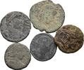 ROM Lot 5 Stück spätrömische Bronzemünzen -