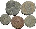 ROM Lot 5 Stück spätrömische Bronzemünzen -