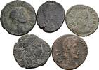 ROM Lot 5 Stück spätrömische Bronzemünzen -