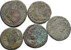 ROM Lot 5 Stück spätrömische Bronzemünzen -