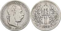 Kaisertum Österreich 1 Krone Kaiser Franz Joseph I. 1848-1916 -